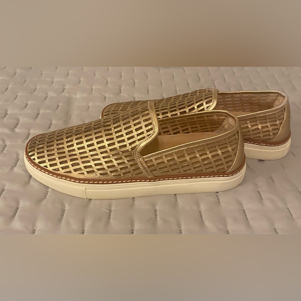 Antonio Melani Metallic Gold Women's Slip-On Loafers